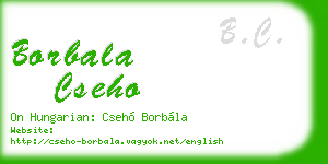 borbala cseho business card