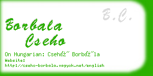 borbala cseho business card